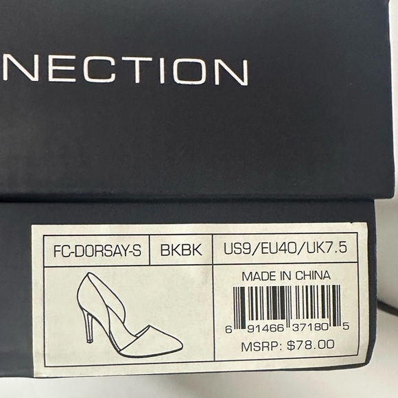 French Connection D’orsay Black Stiletto Heels Size 9 - Picture 7 of 7